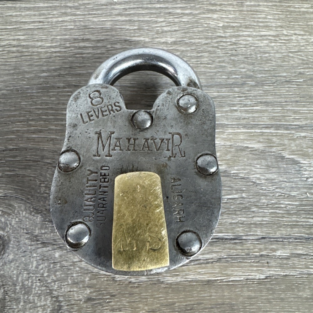 Antique Mahavir Aligarh MS 24 8 Levers Lock No Key